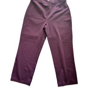 Drapers & Damons Ladies Pants Large Plum Stretch